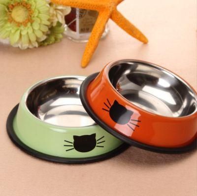 Stainless Steel Thickened Double Bowl Dog Bowl
