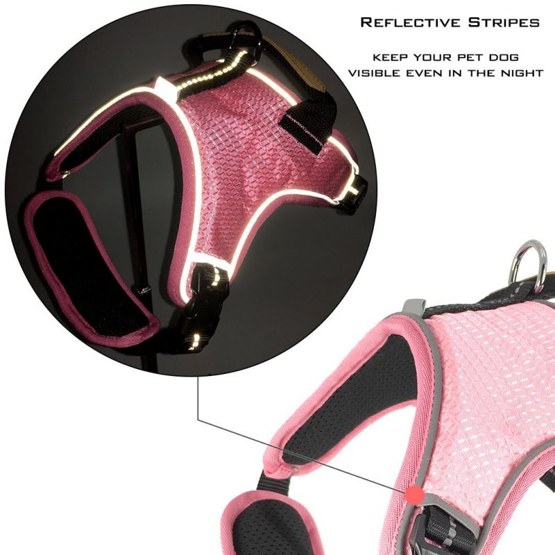 No Pull Adjustable Reflective Lightweight Travelling Wholesale Dog Harness Pet Products