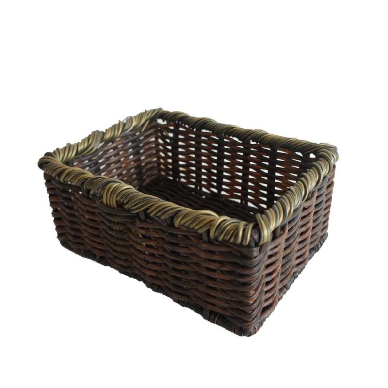 PE Rattan Hand Woven Basket for Pet or Toys