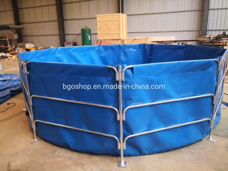 10000 Liters 3m Diameter*1.4m Height PVC Tarpaulin Waterproof Fish Tank