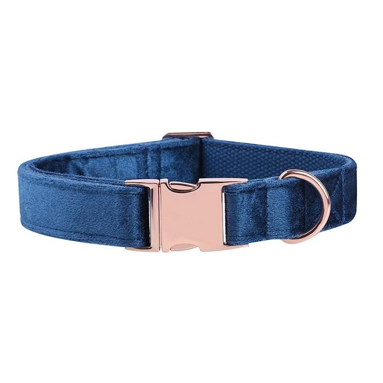 Velvet Suede Pet Collar Cotton Webbing Dog Collar