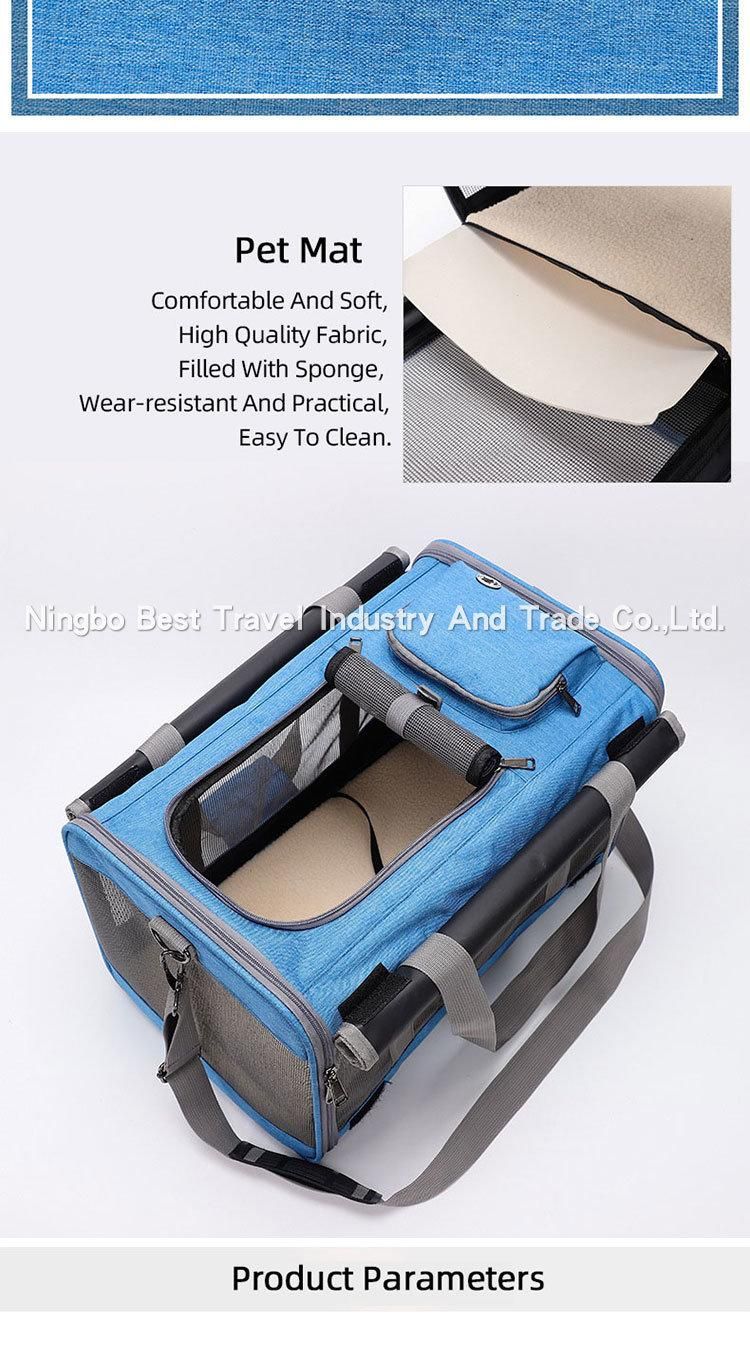 Full Window Breathable Pet Cage Handbag Cat Dog Travel Bag Shoulder Bag Pet Carrier Supply