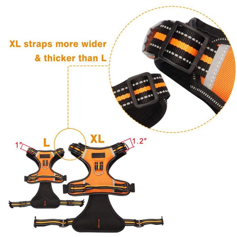 Reflective Oxford Outdoor Vest Front/Back No-Pull Pet Harnesses Dog Training Harness