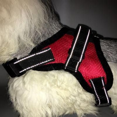 No Pull Reflective Adjustable Soft Padded 2 Leash Clips Easy Control Handle Dog Harness