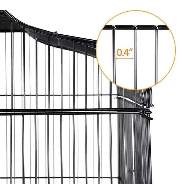 in Stock 41 Inch Height Interactive Wrought Iron Bird Cage