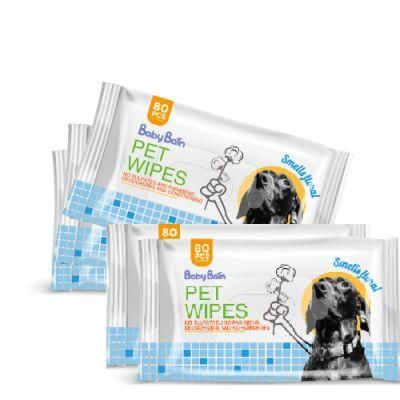 Multi-Purpose Anti-Bacterial Pet Wipes Non-Woven Unscented