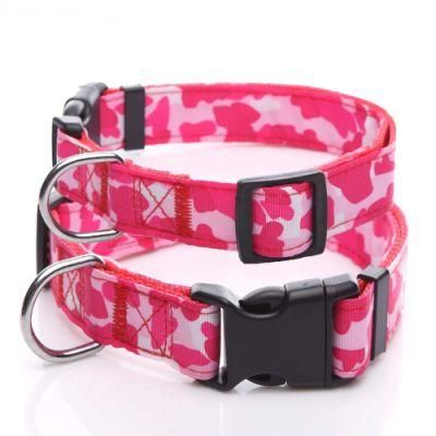 Durable Nylon Dog Collar with Customized Pattern for Walking The Dog and Training