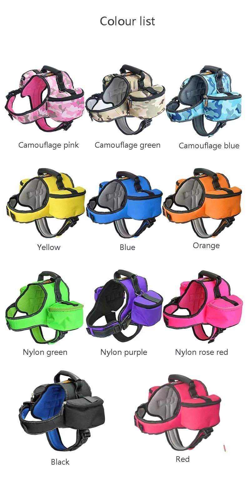 Pet Outdoor Carries Waterproof Saddle Bags for Hiking /Pet Backpack Vest
