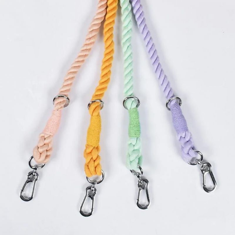 Ombre Luxury Leash for Dogs L Handcrafted Braided Cotton Rope Leash