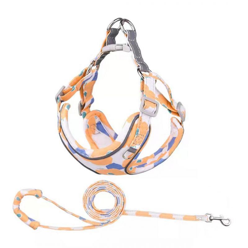 Pet Vest Harness with Colorful Irrugular Pattern Dog Harness