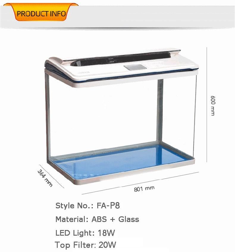 160L Glass Aquarium Tank 6mm Thick with LED Displaying Screen