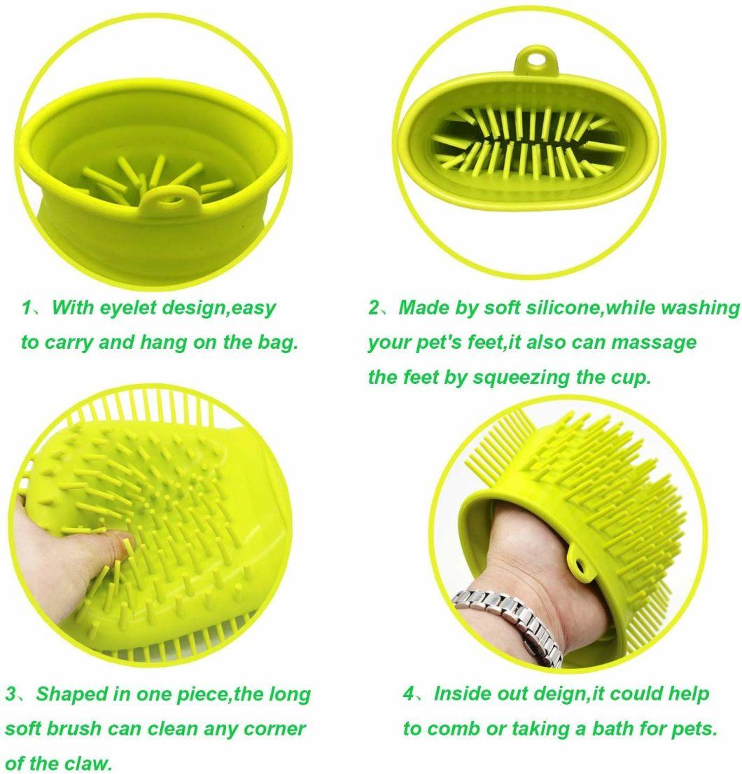 Multipurpose Dog Paw Cleaner Cup with Massage Function Pet Pwe Cleaner