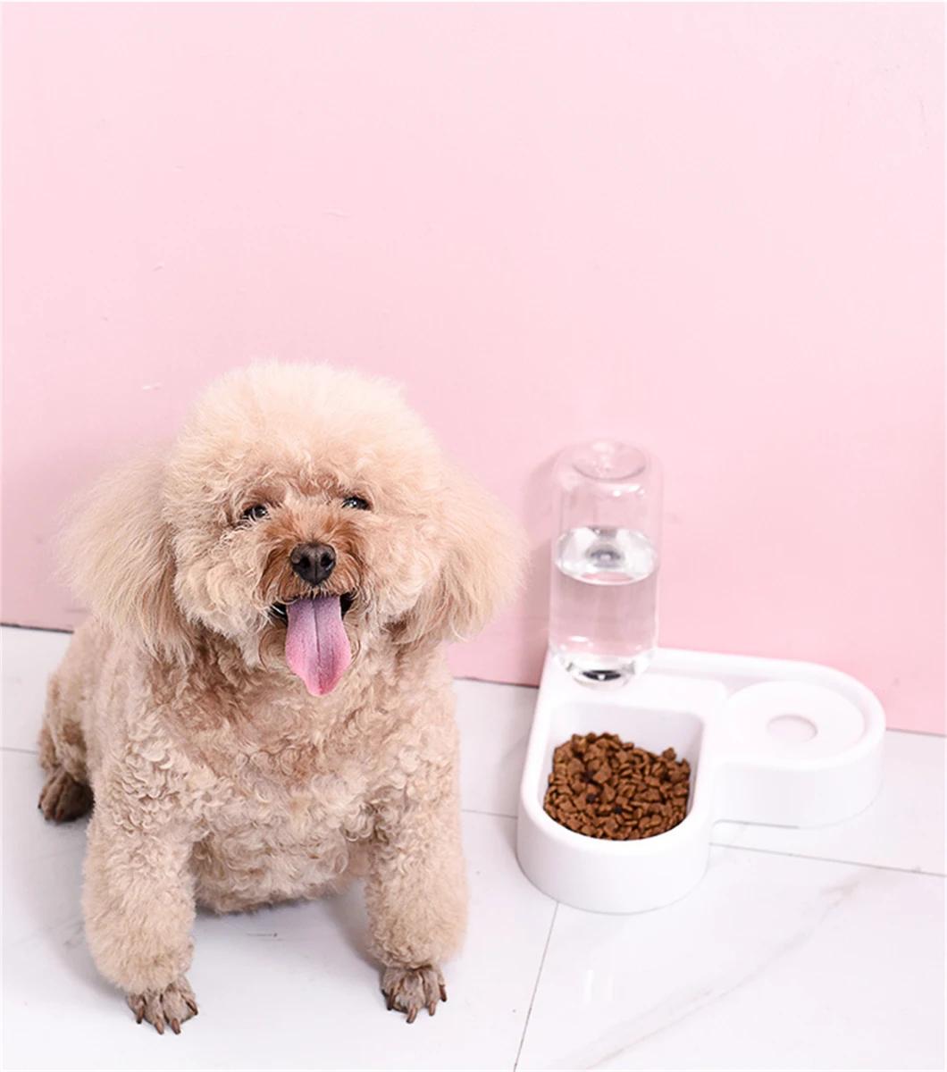 Pet Feeder Bowl Dog Automatic Water Double Bowls