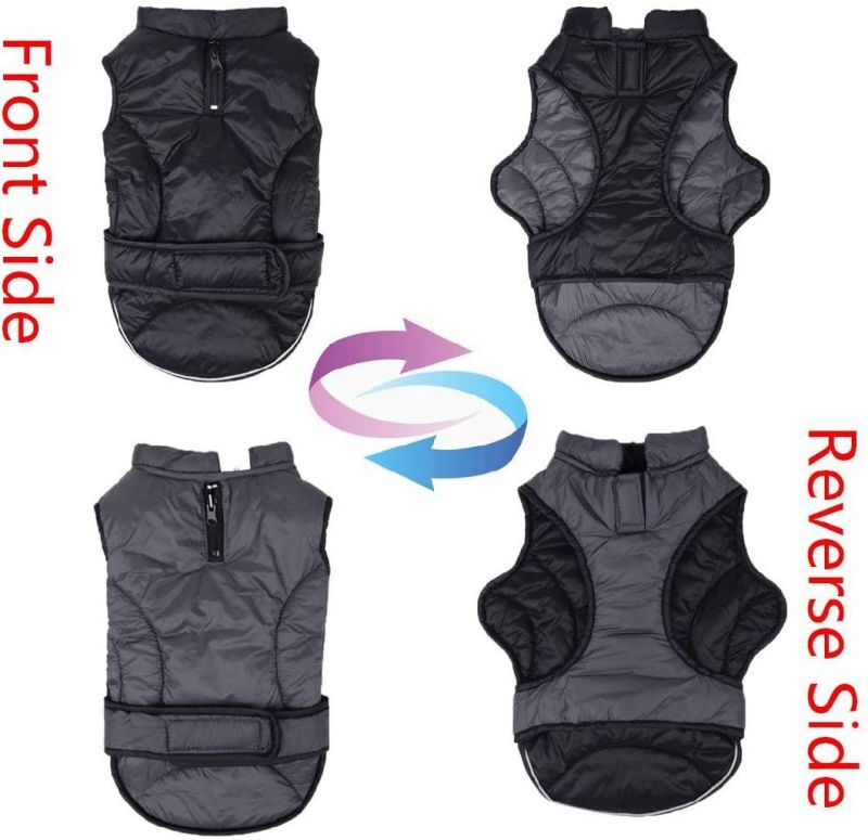 Lightweight Warm Dog Jacket Reflective Dog Vest Coat