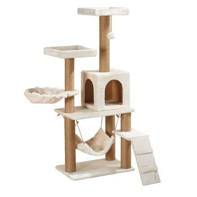 Large Cat Tree Wooden Scratcher Pet Products Toys