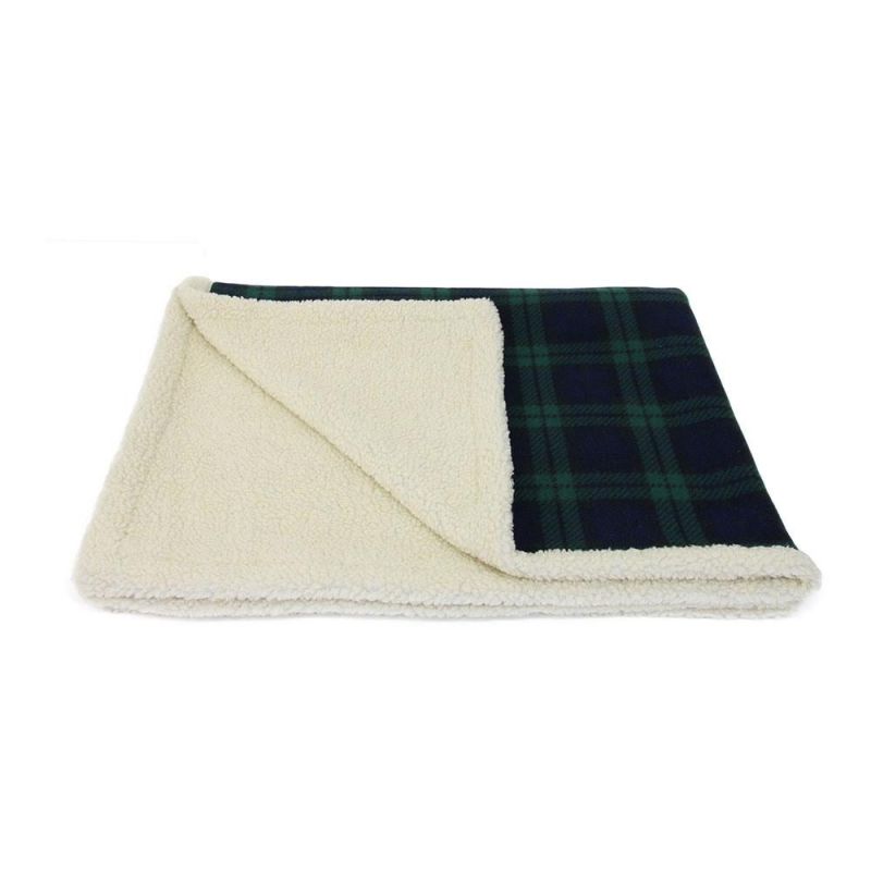 Wholesale Microfiber Fleece Polar Fleece Sherpa Double Layer Reversible Pet Blanket