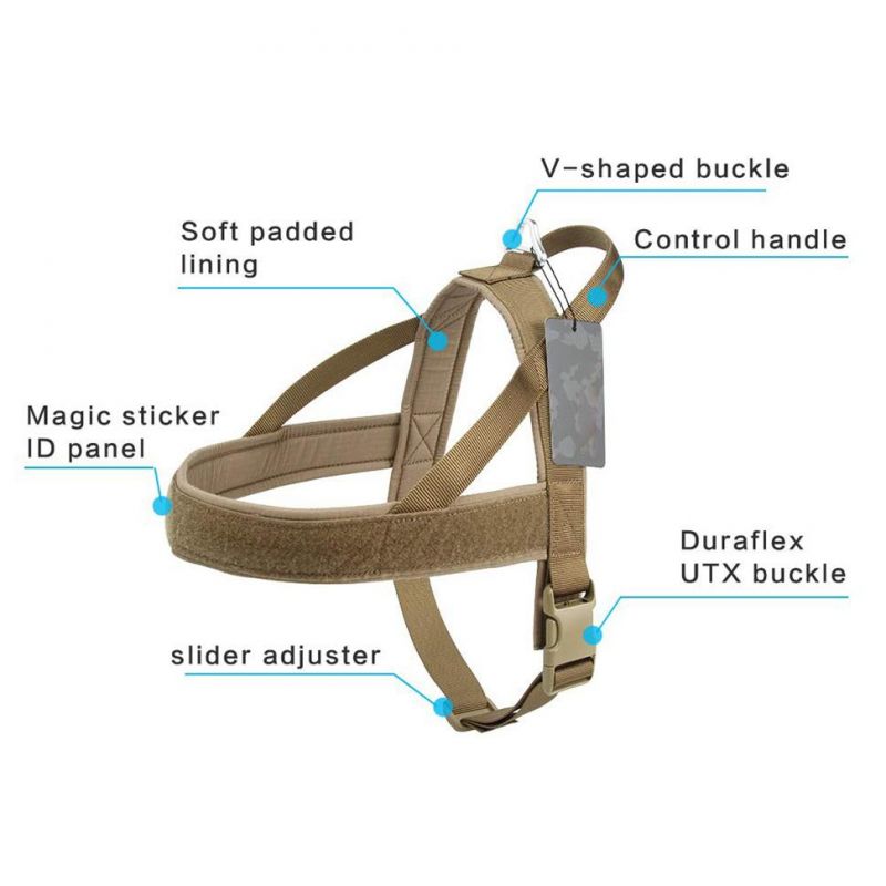 Adjustable Nylon Dog Harness Padded Walking Dog Vest Step-in Dog Harnesses