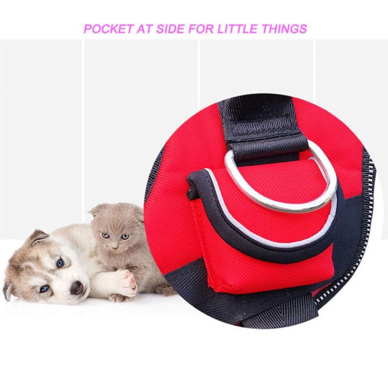 Reflective Stripes Red Plaid Pet Harness Dog Harness