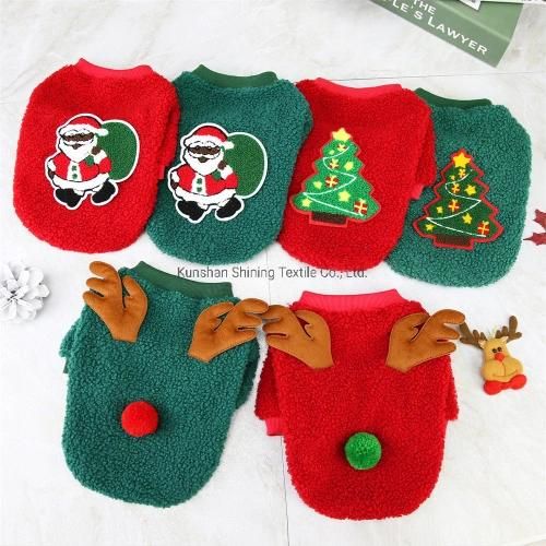 Wholesale Dog Clothes Pet Holiday Apparel Christmas Hoodie