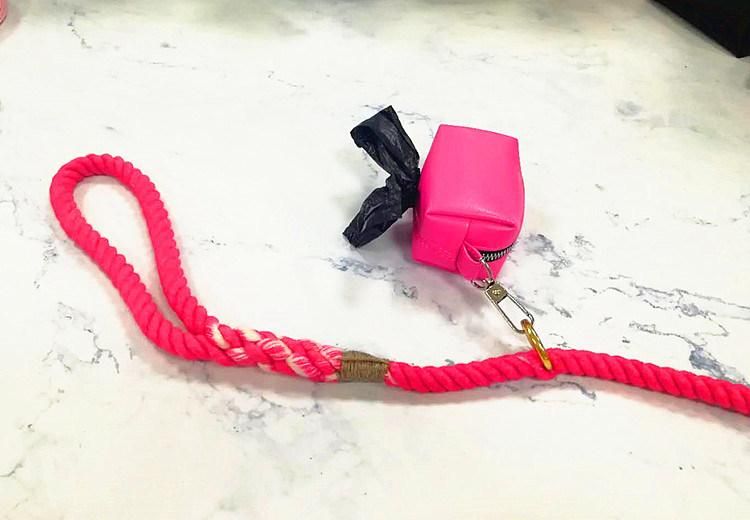 Match Custom Dog Poop Bag Container Dog Leash