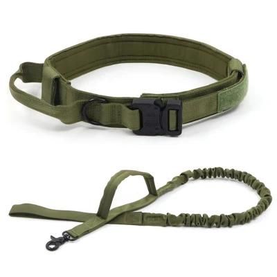 Retractable Cuban Dog Collar and Leash with Nylon Material