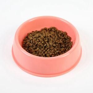 Wholesale Cheap Plastic Paw Print Rounded Travel Pet Dog Bowl for Food Feeding