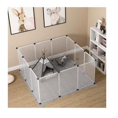 Transparent Foldable Waterproof Pet Fence Cage Pet Dog Playpen Rabbit Playpen