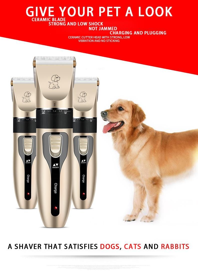 Dog Hair Clippers Rechargeable Pet Shaver Set Dog Hair Trimmer
