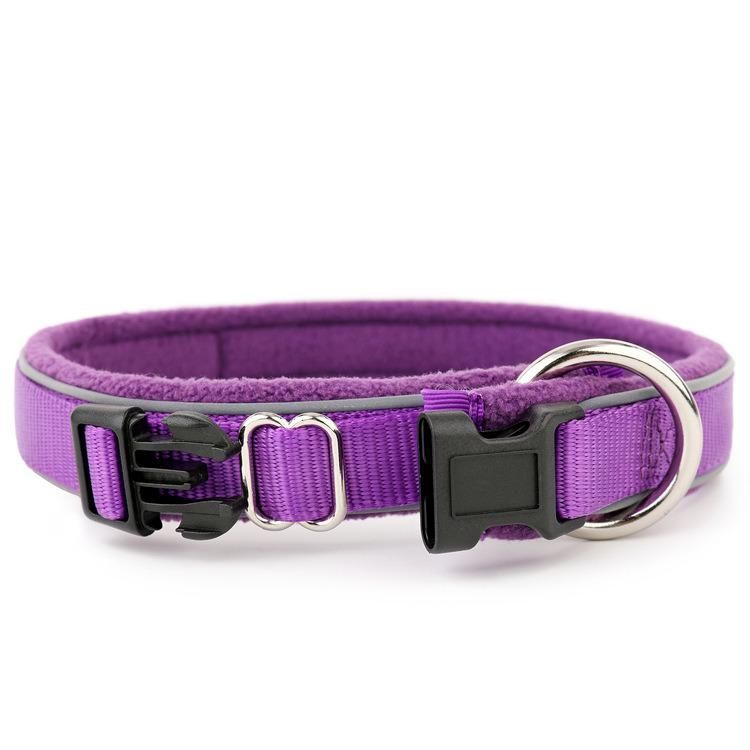 Premium Luxury Custom Wholesale Polar Fleece Lined Padded Pet Dog Collar