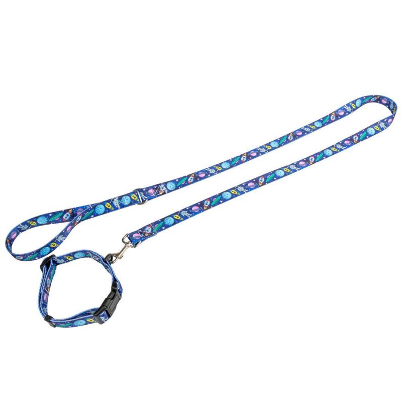 Custom Logo Polyester Printed Accessories Collars for Pet