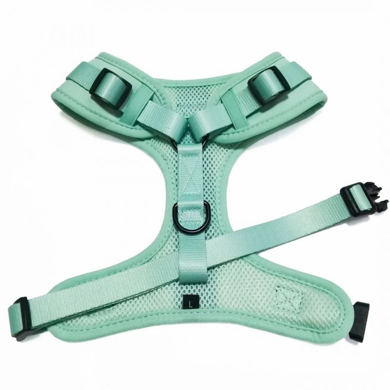 Dog Manufacturer Macarons Colors Dog Adjustable Harness with Front D Ring, Reflective Dog Harness