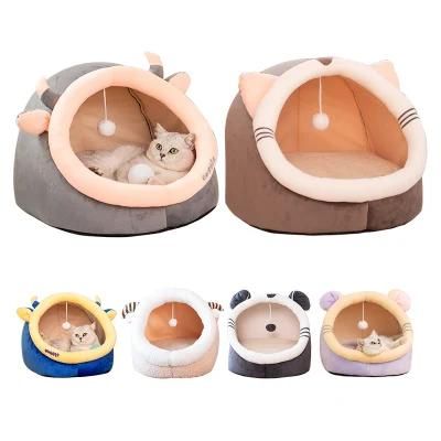 Mouse Shape Semi-Closed Pet Cat Bed House Pet Cage