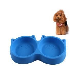 Wholesale New Arrival Silicone Durable Pet Supplies Dog Double Food Bowls