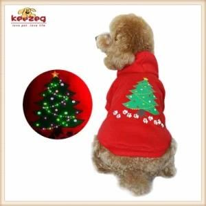 Pet Products New Years Pet Dog Christmas Hoodies/LED Dog Clothes (KH0014)