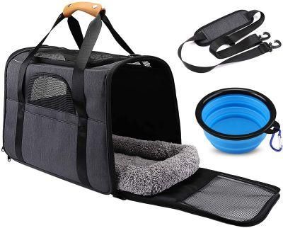 Pet Bag Portable Bag Folding Pet Bag One Shoulder Breathable Cat and Dog Backpack