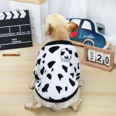 New Autumn Winter Warm Low MOQ Thick Cotton Cuty Pattern Printed S-XXL Pet Clothes//