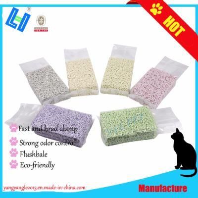 Pet Cat Litter: Scented Tofu Cat Litter with Fast Clump