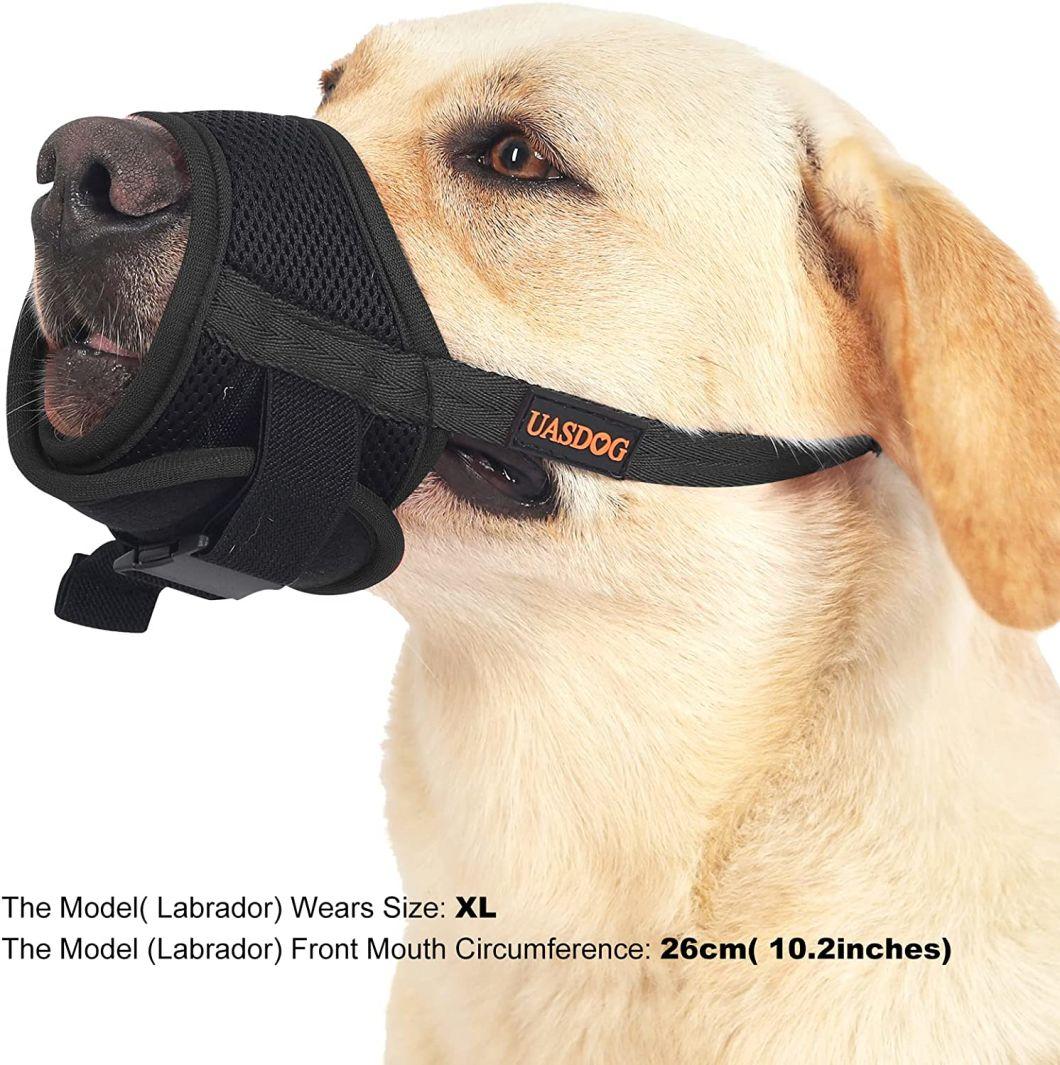 Anti-Biting Barking Secure Dog Muzzle Mesh Breathable Adjustable Strap Dog Mouth Cover Dog Muzzle for Ready to Send