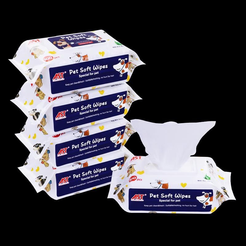 Aloe and Vitamin E Skin Care and Cleaning Pet Wet Wipes/Pet Wipes Glove/Eye Wipes for Pets