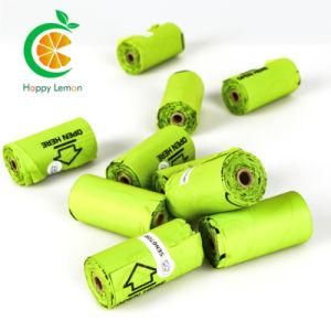 100% Biodegradable Compostable Disposable Dog Poop Waste Trash Bag PLA Waste Bag