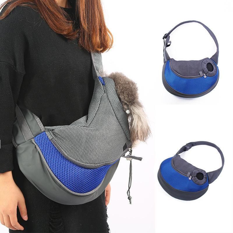 EU Standard Wholesale Breathable Net Material Dog Cat Pet Carry on Shoulder Bag
