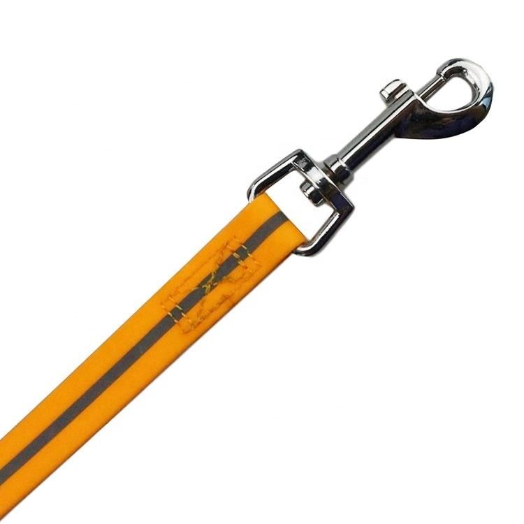 Waterproof Rubber Silicone Reflective Strip Dog Leash Pet Leash