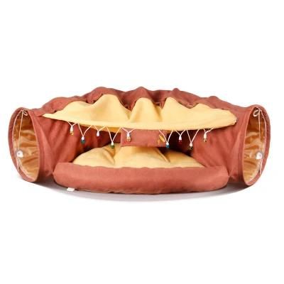 Multifunctional OEM Solid Soft Two Cat Ball Cat Bed Pet