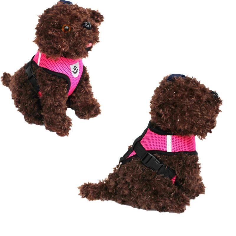 Wholesale Dog Vest Pet Clothes Pet Breathable Mesh Dog Vest Harness with Dog Leash
