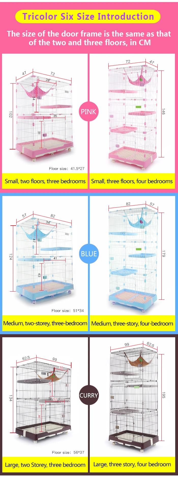 Customize OEM ODM Cheap Plastic 3 Layer Plastic Cat Cage