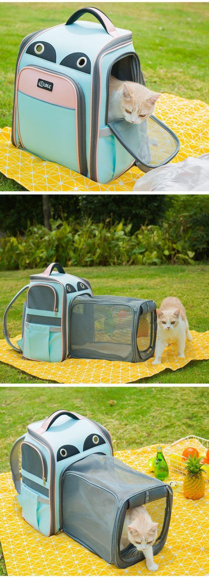 Pet Bags Dog Cat Breathable Carries Backpack Pet Shoulders Bags for Outdoor Traveling Pet Backpack