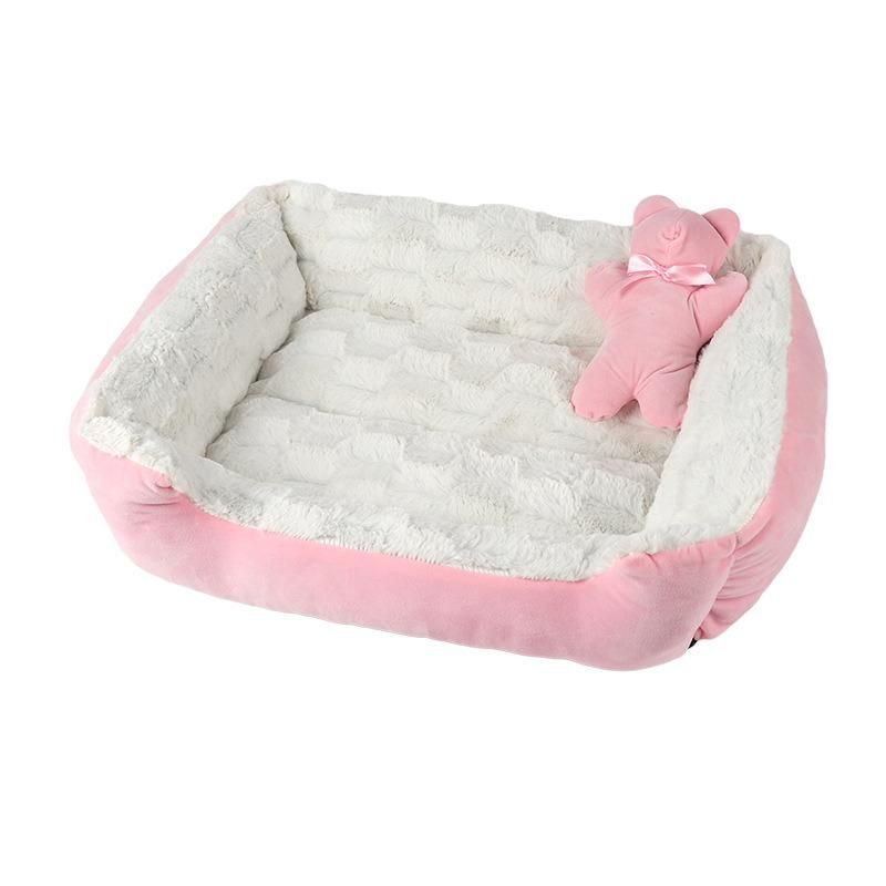 Comfortable Rectangle Anti-Slip Soft Cushion Cat Dog Accessories Pet Bed