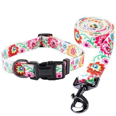 Custom Logo New Design Pet Product Personalized Detachable Buckle Dog Collar and Leash