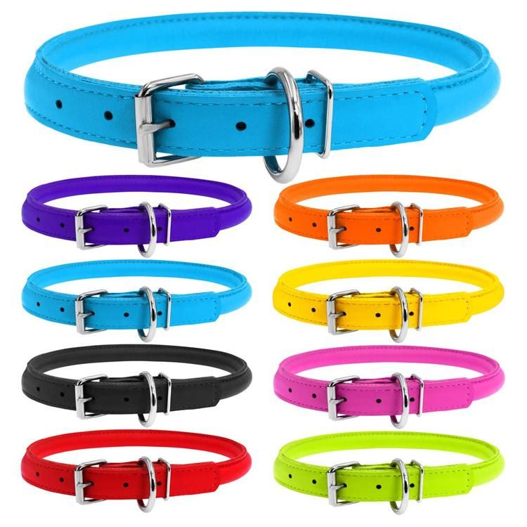 High Quality Luxury Genuine Leather Waterproof Dog Collar