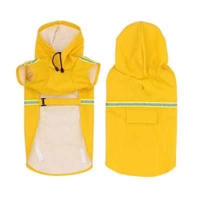 Promotional Waterproof Pet Raining Jacket Portable Large Dog Raincoat